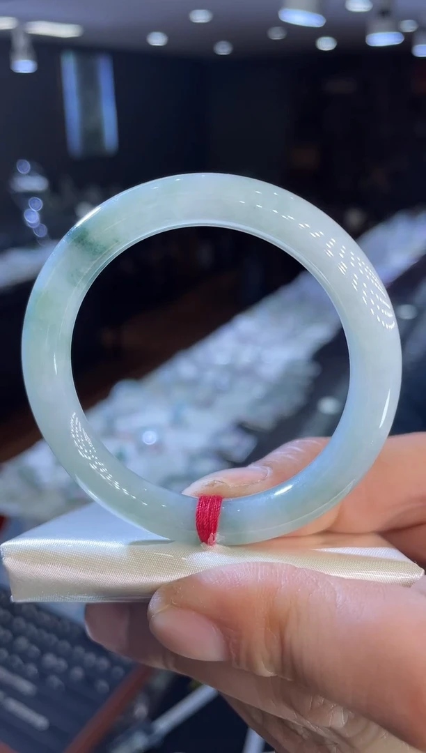 未镶嵌手镯翡翠圆条50-51