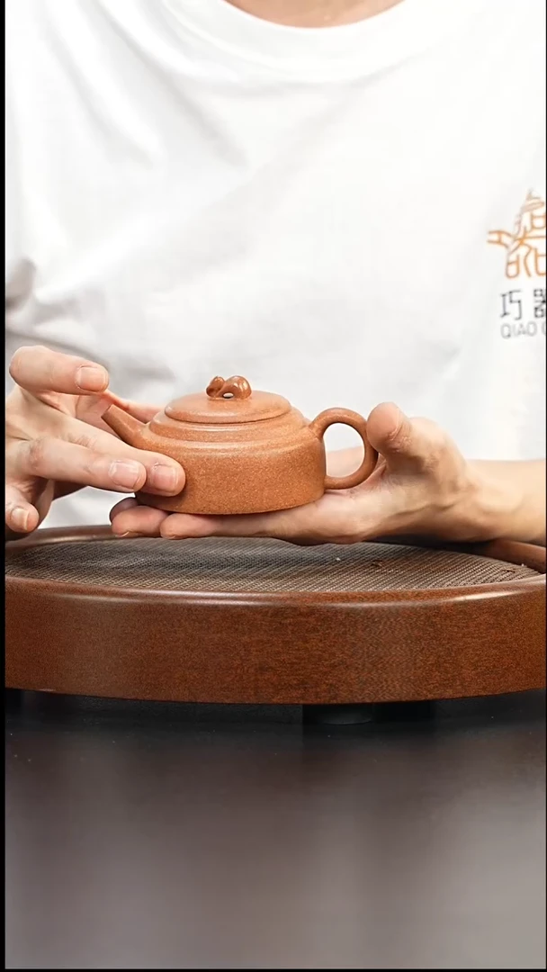 茶壶紫砂全手工黄降坡-玉兔