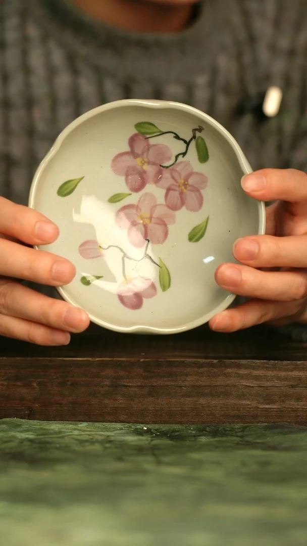 瓷器青诗集手工手绘瓷器