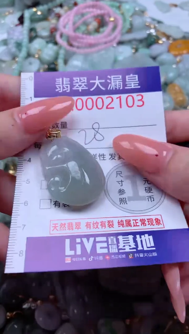 翡翠未镶嵌吊坠(不含链)103