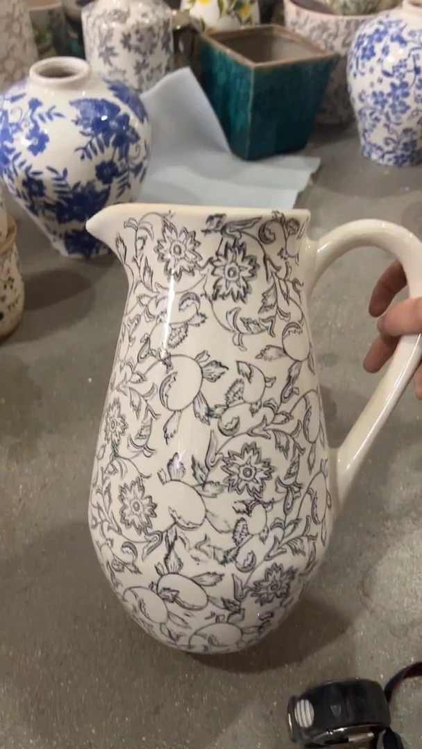 【闪购商品】陶瓷花盆高度30cm内口12.5cm