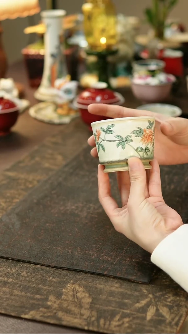 景德镇陶瓷杯碗柴烧多人