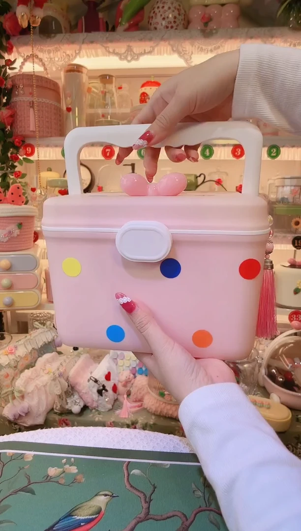 便携药箱粉色——手工制作品质好！