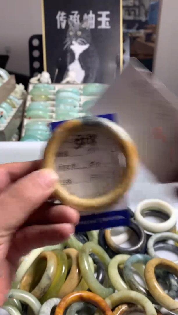 蛇纹石玉未镶嵌手镯5728