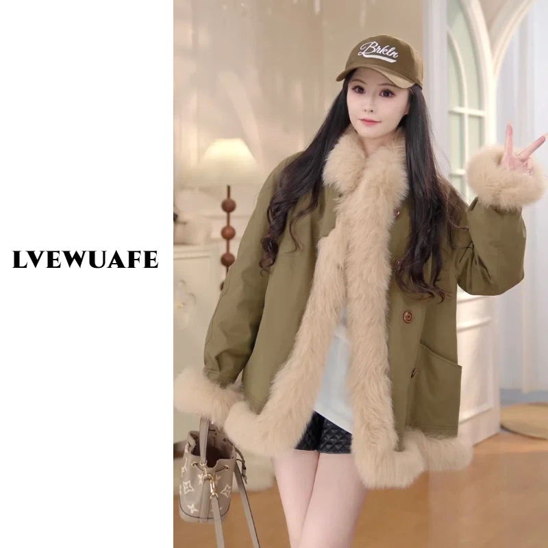 爱路菲 狐狸毛皮草 内里填充鹅绒 2025秋冬新款女士外套62-2582