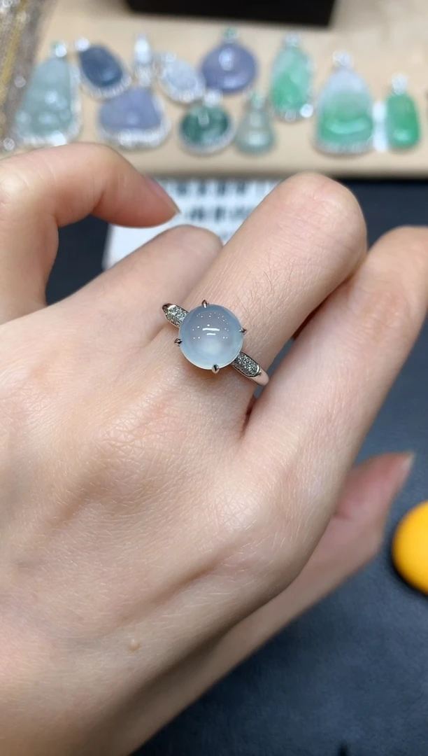 【闪购商品】翡翠戒指18K金镶嵌【无服务费