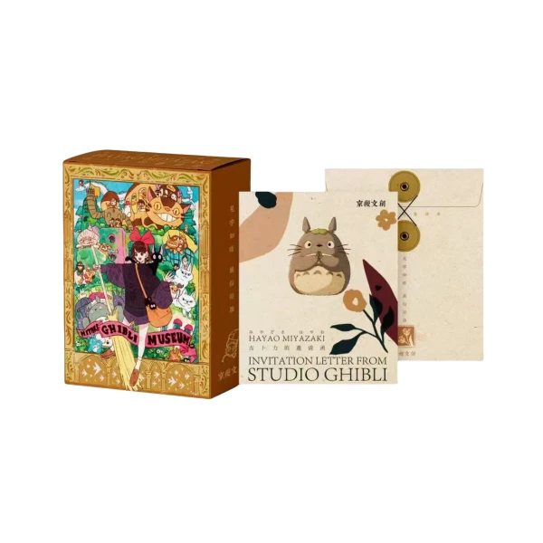 K【个人池+2 手绘+5】京缦文创-宫崎骏-吉卜力的邀请函二创收藏卡牌