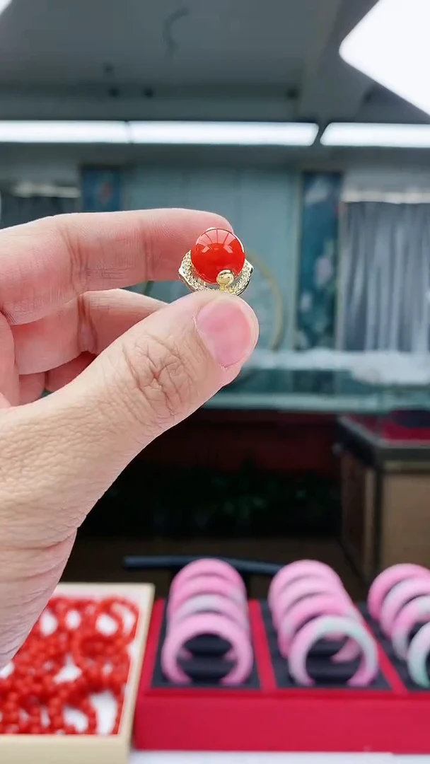 【闪购商品】翡翠戒指14K金镶嵌J17戒指