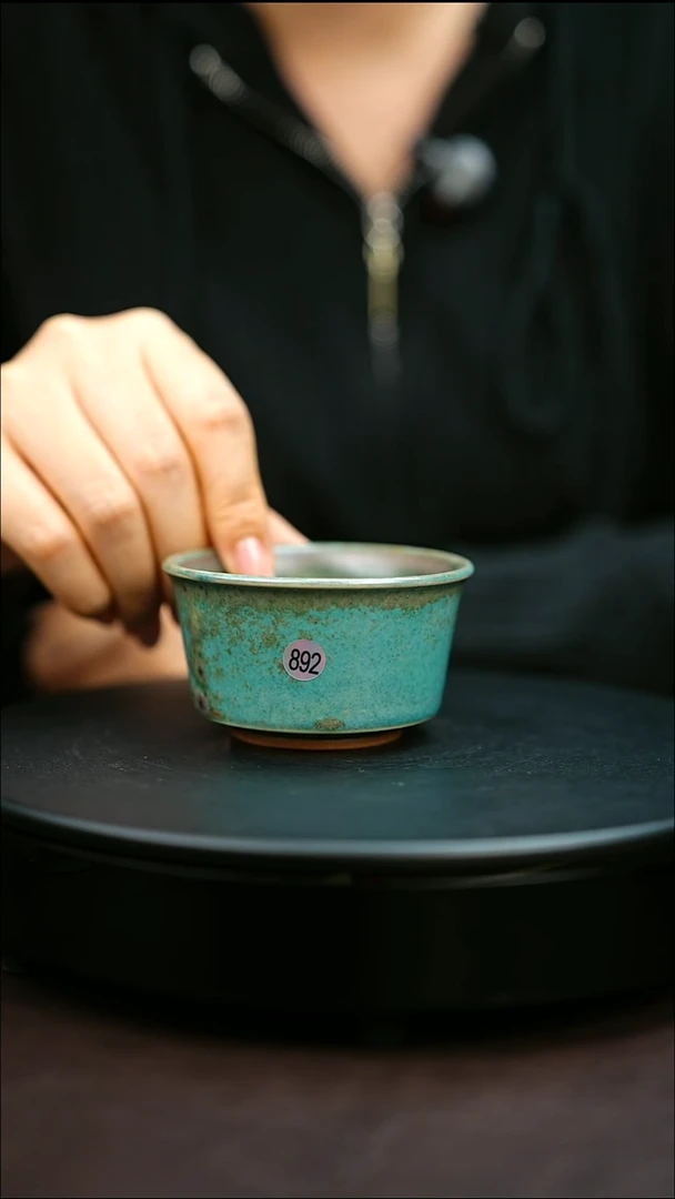 892#原矿钧瓷炉钧釉直口杯