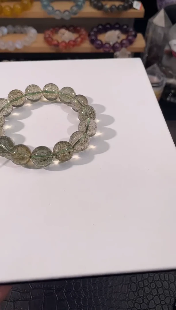 水晶手链未镶嵌绿发晶手链14