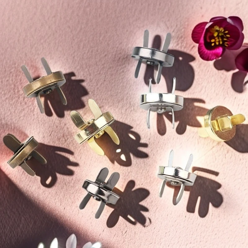 超薄免缝包包箱包扣隐形磁扣钱包皮包吸铁石磁扣扣子纽扣金属暗扣