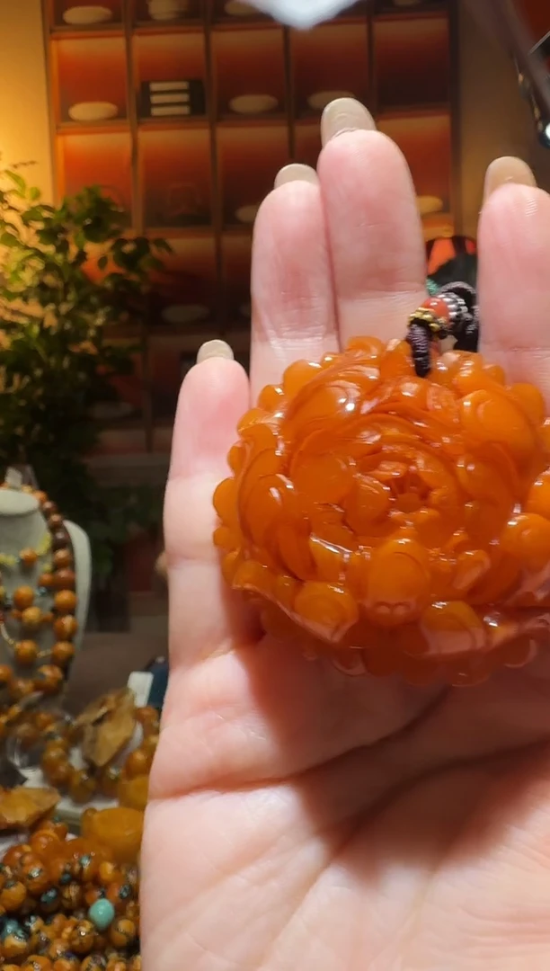 蜜蜡颈饰未镶嵌2848天然蜜蜡珠宝奇石全都保真