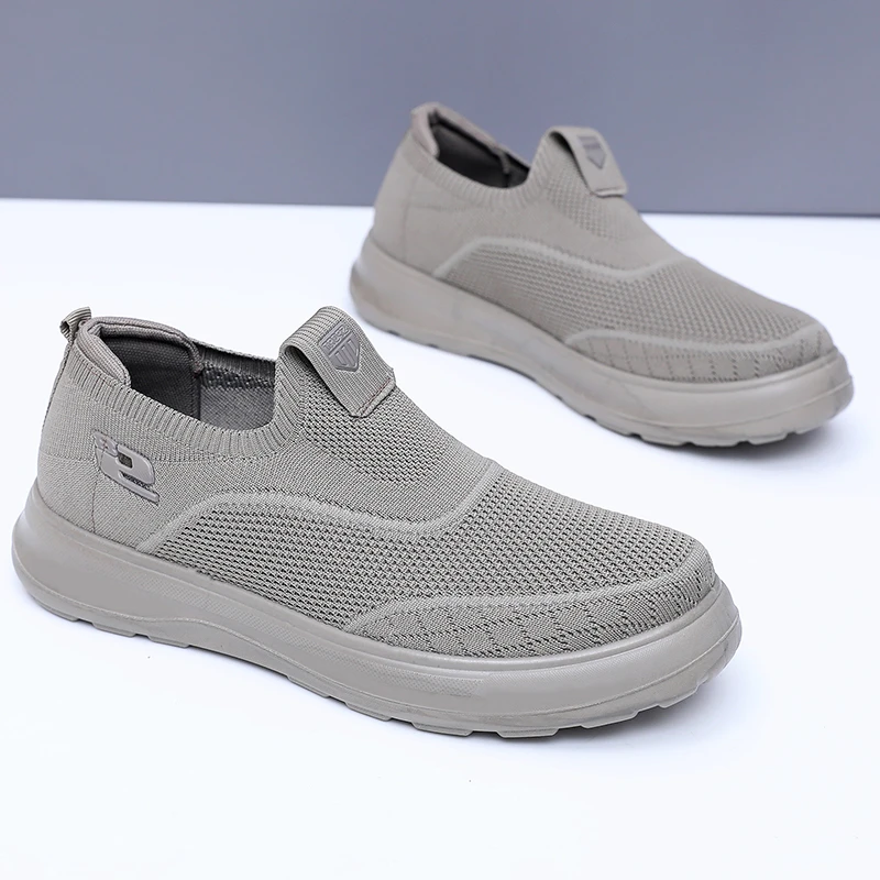 春夏爆款百搭透气防臭网面鞋防滑耐磨时尚中老年爸爸鞋软底休闲鞋