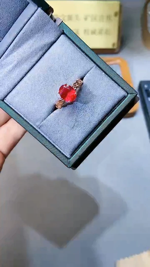 【闪购商品】红宝石戒指银S925镶嵌354