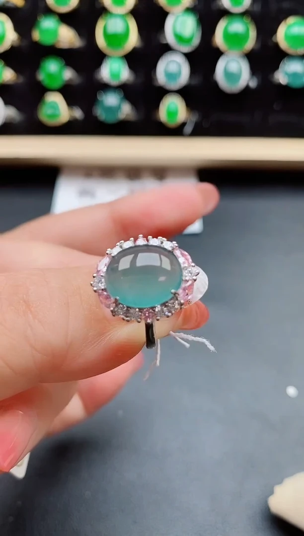 【闪购商品】翡翠戒指银S925镶嵌508500