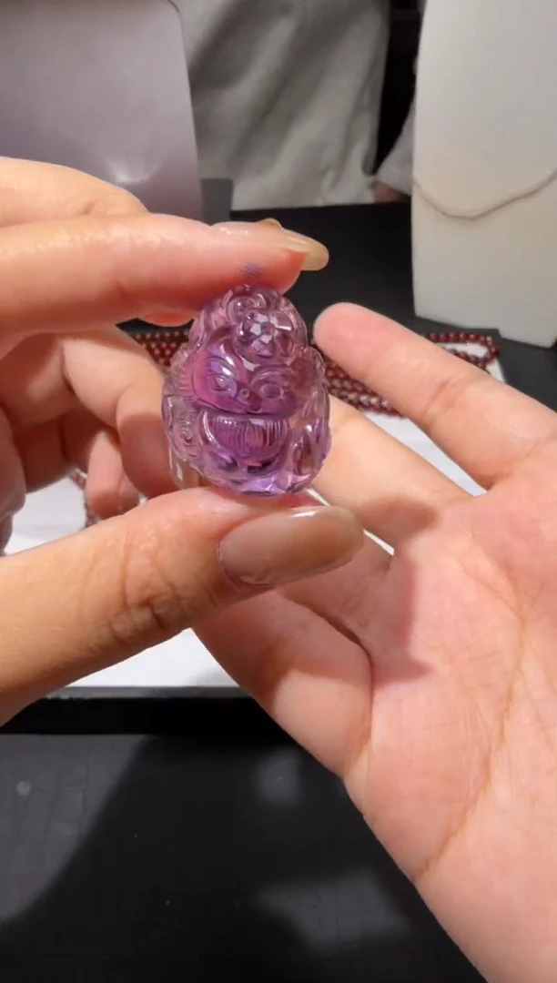 吊坠(不含链)未镶嵌紫晶橘巴西紫水晶吊坠