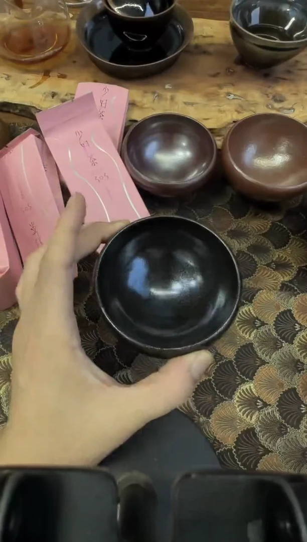 茶盏行云建盏柴烧作品