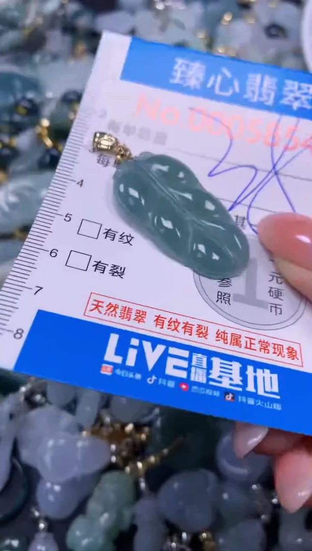 吊坠(不含链)未镶嵌翡翠5854