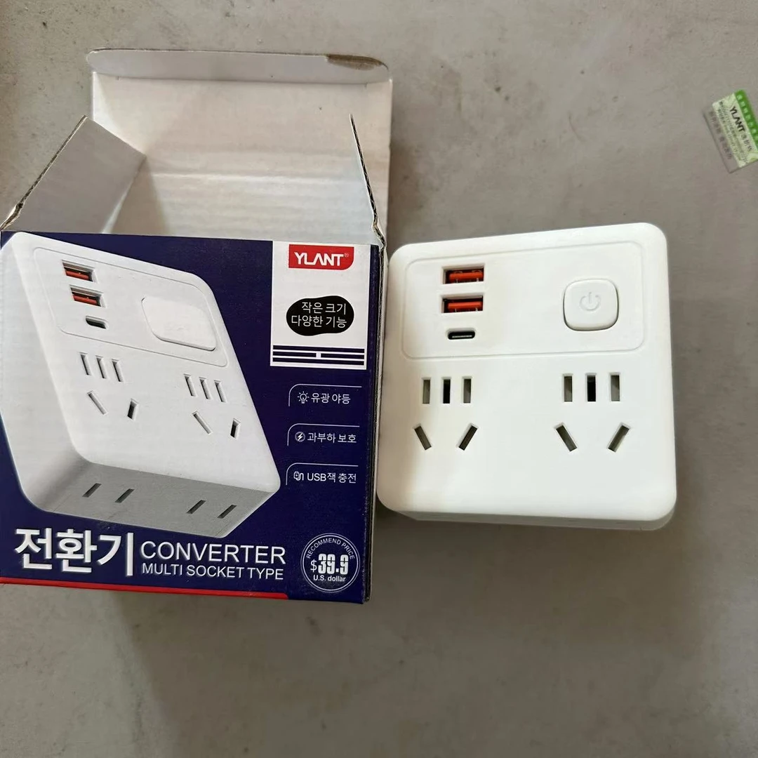 张张五金工具 白武士插排多功能USB插口插排YCDF