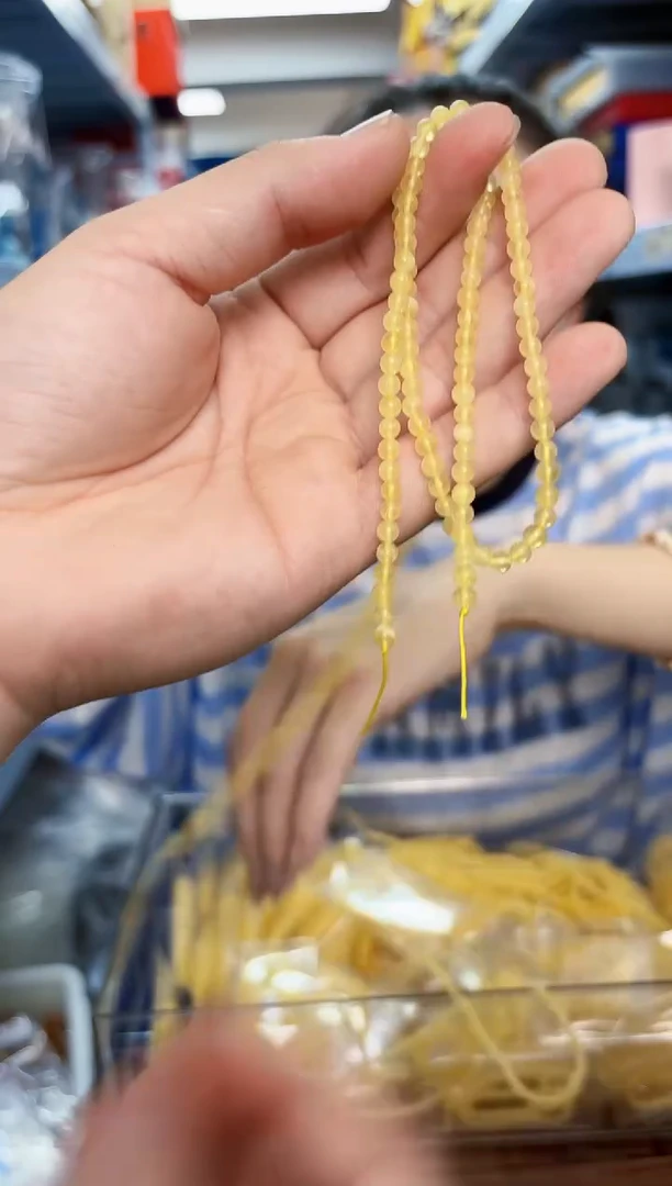 未镶嵌蜜蜡手串蜜蜡4mm散珠一条