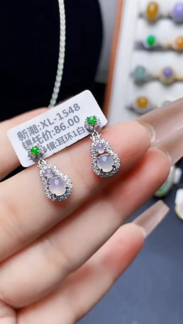 银S925镶嵌戒指翡翠1429