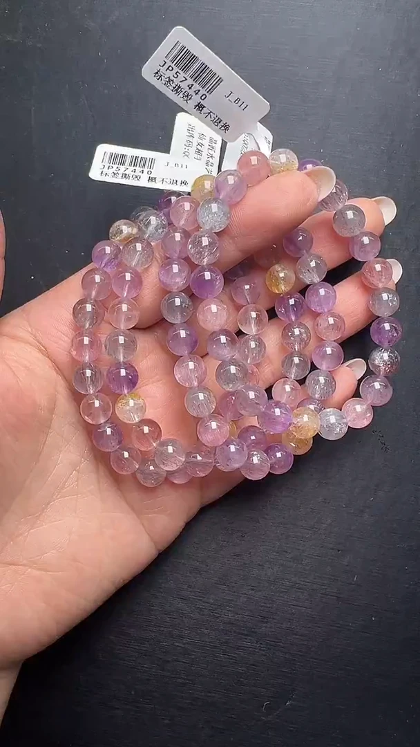 未镶嵌手串水晶仙女超手串8mm+  JP57440 多样性发一