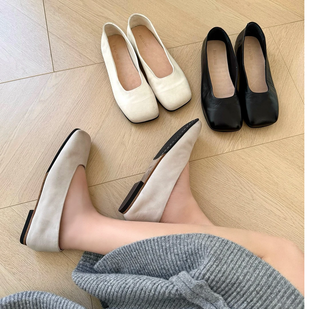 【法式仙女风】小方头芭蕾舞单鞋