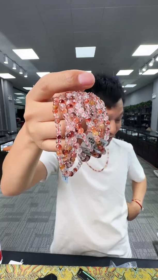 水晶手链未镶嵌6510YW 约5mm多样式发一件