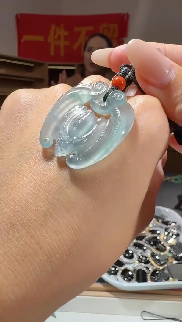吊坠(不含链)未镶嵌翡翠福到（多样性发其一）