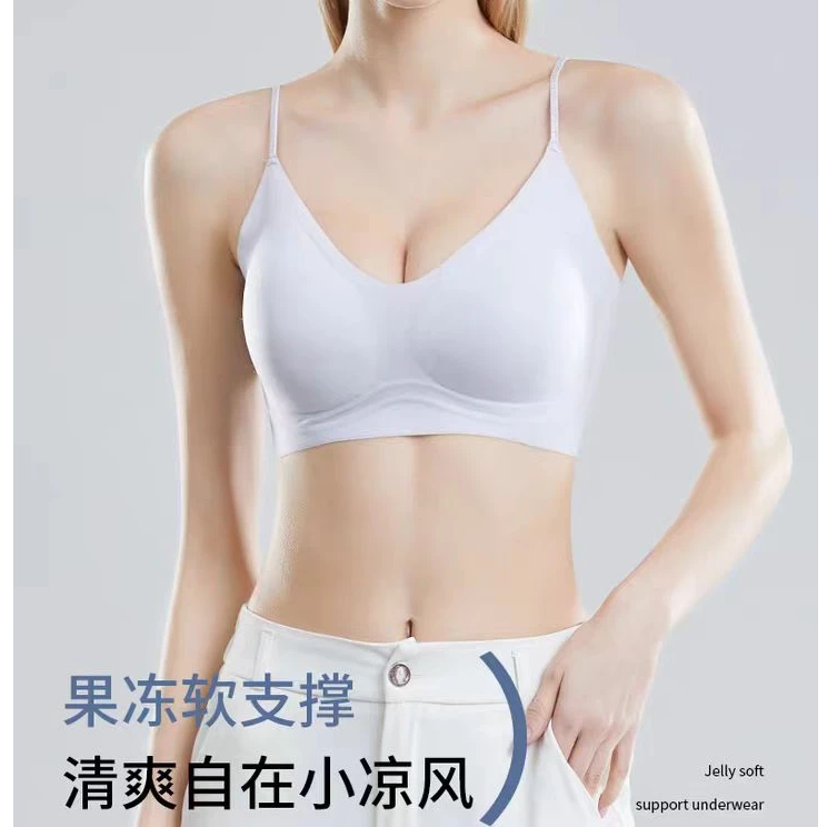 亮闪细肩带反重力内衣山茶花香氛超薄聚拢无痕承托欧若风内衣文胸