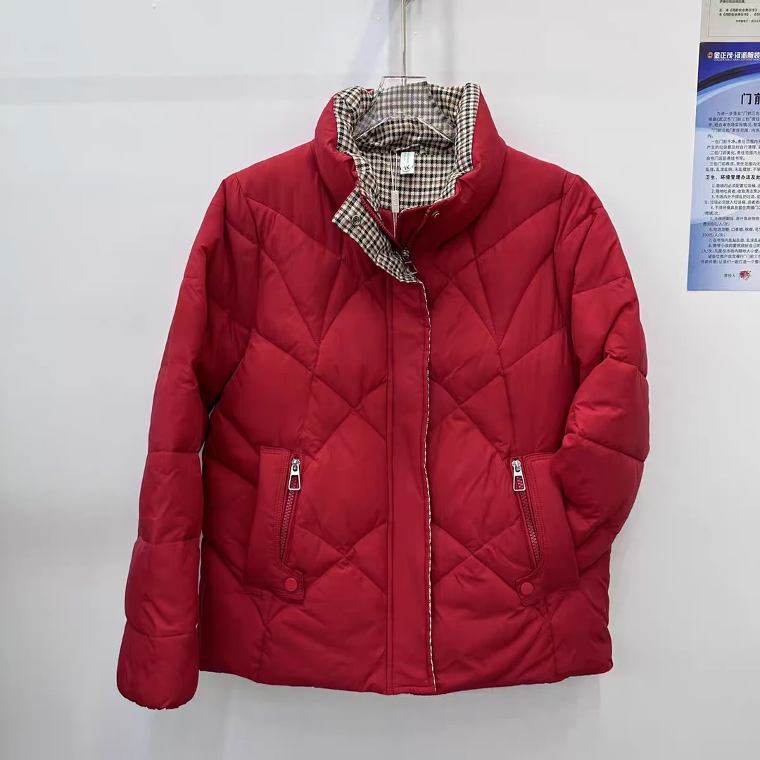 中年妈妈冬季中老年女士冬装加厚高贵外套