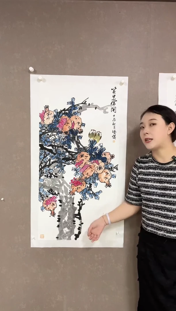 绘画79林紫仪100*50花鸟作品