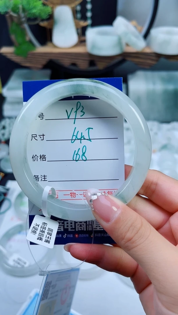 未镶嵌手镯石英质玉（天山翠）93