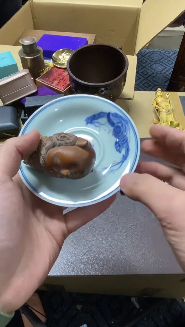 阿***座高缘中古美术工艺品