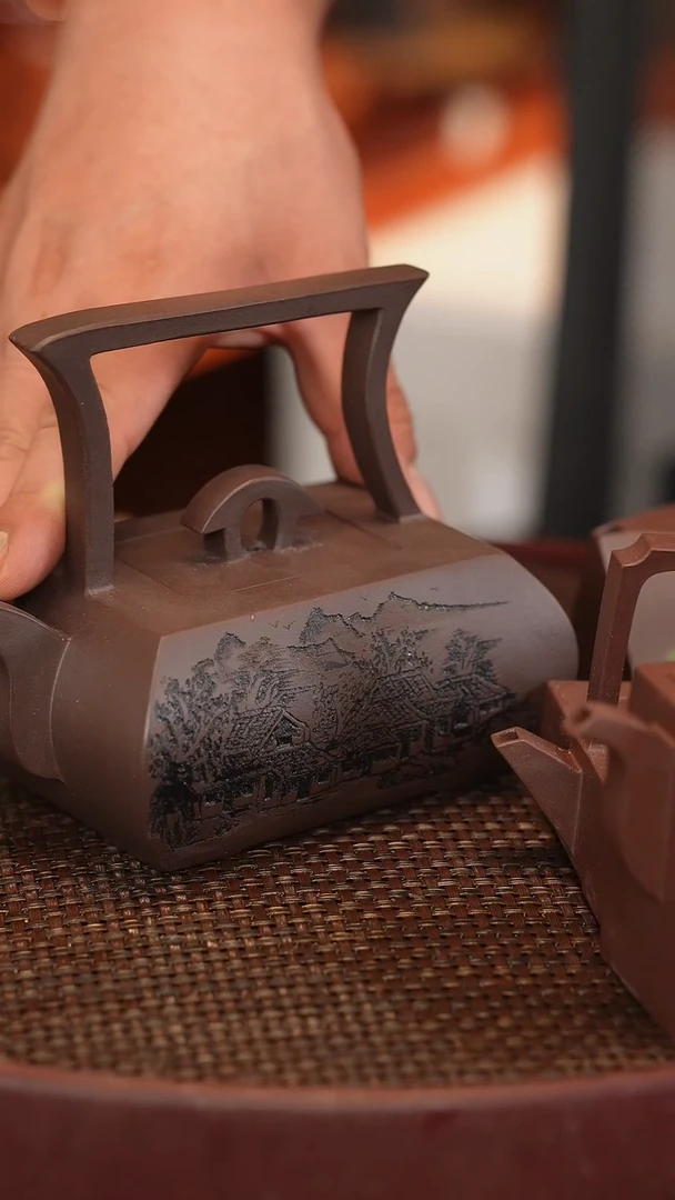 茶壶紫砂原矿手工制作