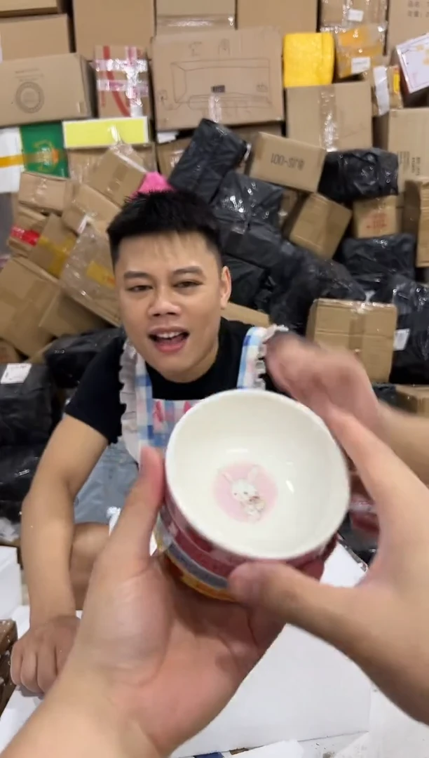 瓷片三利鸥甜品碗4件套