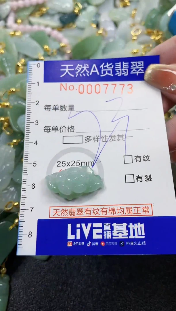 颈饰未镶嵌翡翠天然A货翡翠