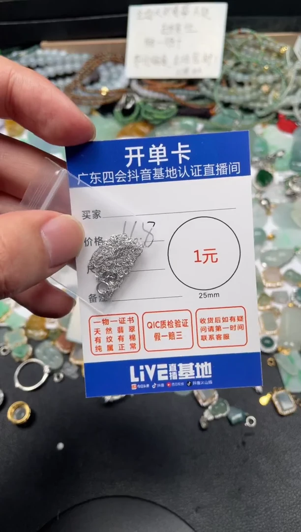 【闪购商品】翡翠颈饰银S925镶嵌链子