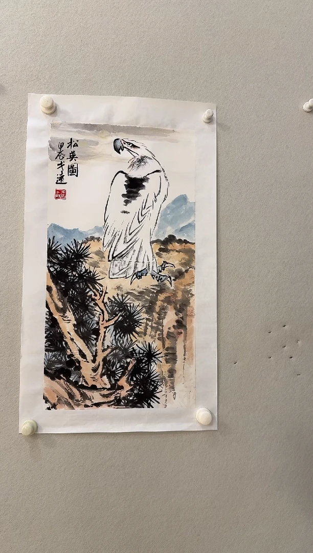 绘画首届有鸣堂书院师生作品展-学生戈远绘画原作作品