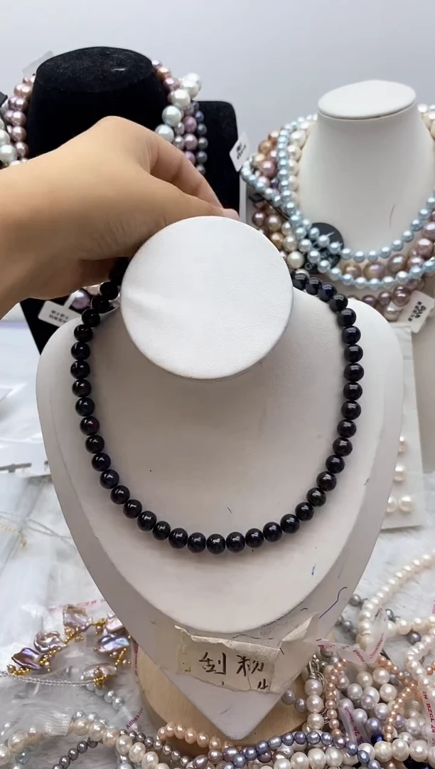 淡水珍珠钛钢颈饰153