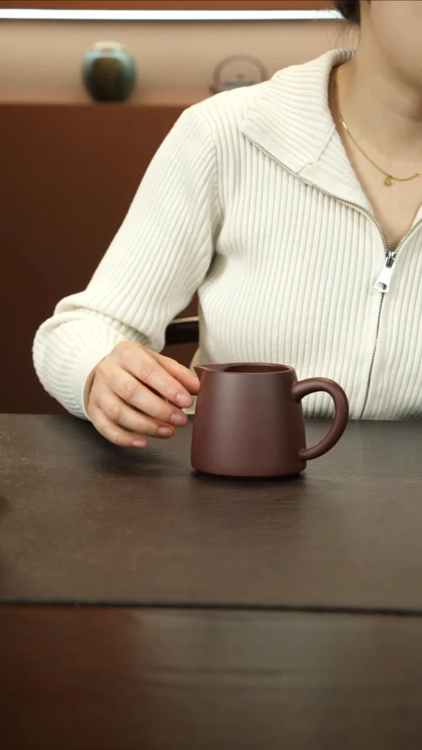 【闪购商品】紫砂茶杯直播福利紫泥公道杯