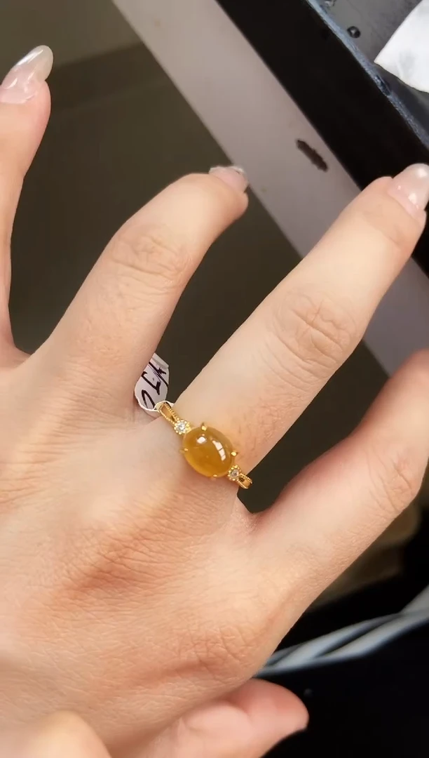 银S925镶嵌戒指翡翠12