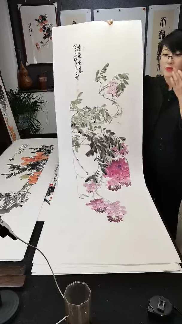 紫气东来138*35cm