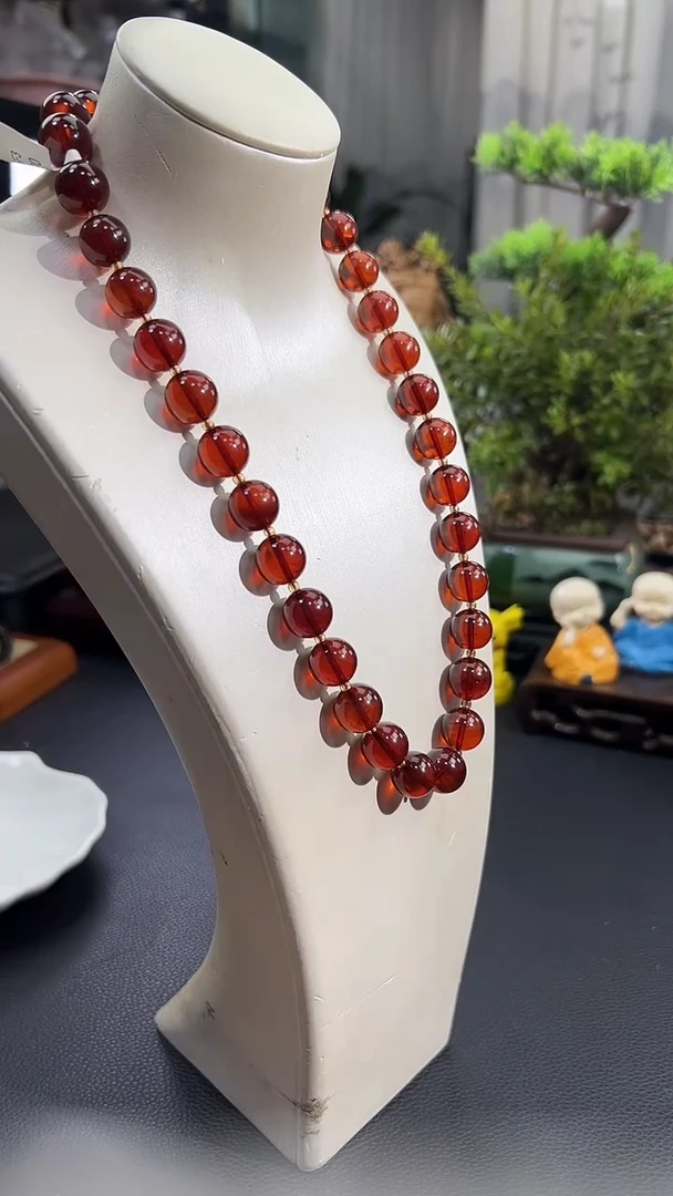 琥珀颈饰未镶嵌 B5356 多样性发货其一