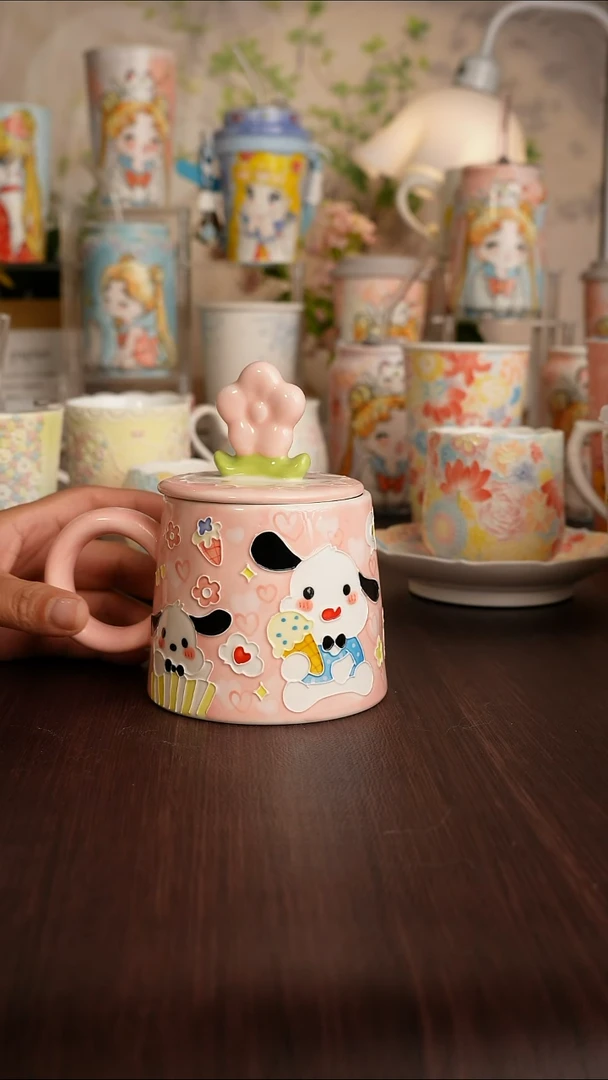 景德镇手绘的杯子