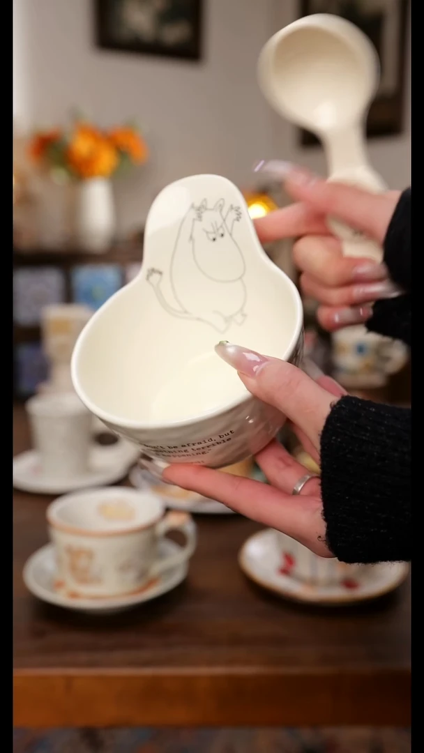 陶瓷便携款姆明碗 联名款