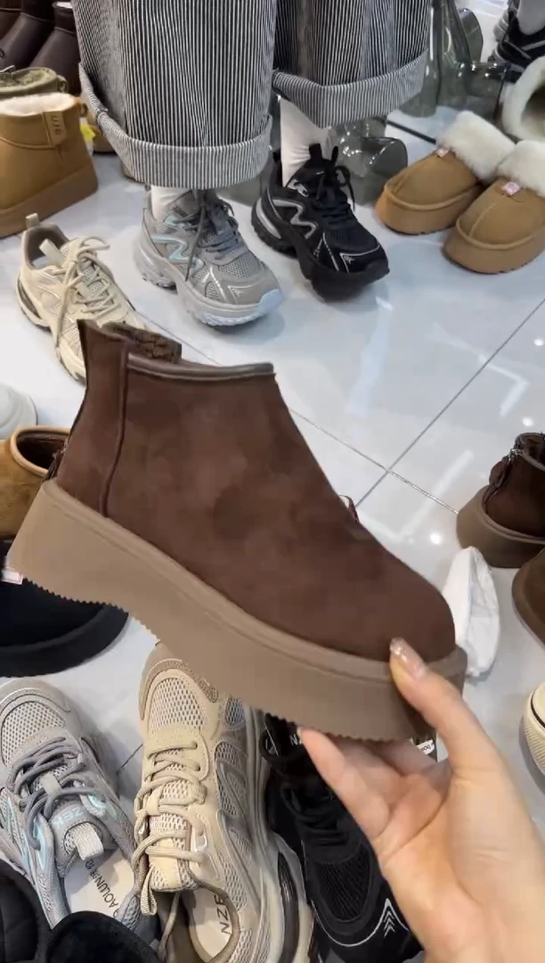 板鞋短靴棉 K26 棕色 39码