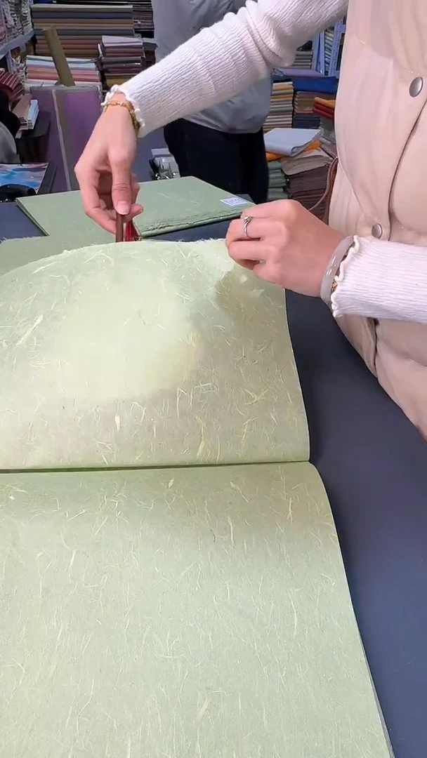 纯手工34*69cm25张山青色珍金雁楮清水云龙