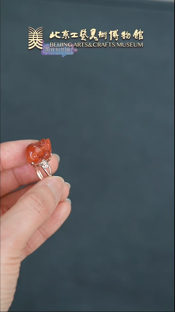 【闪购商品】南红玛瑙戒指银S925镶嵌B0306GMD165貔貅戒指