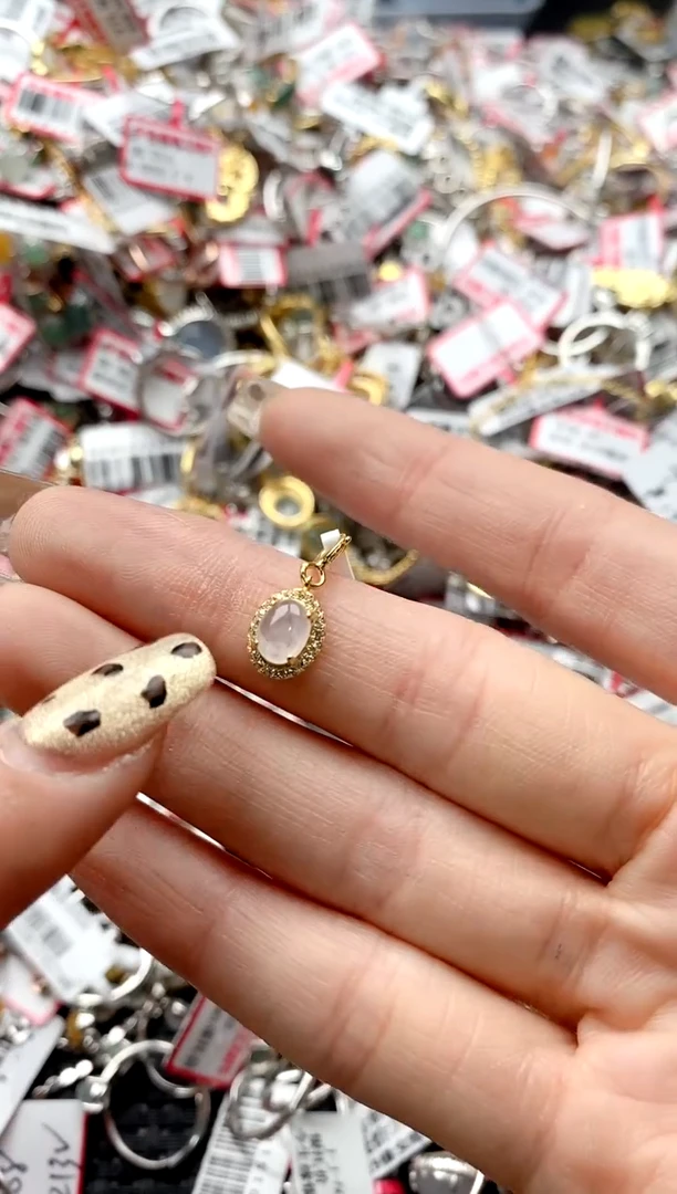 【闪购商品】翡翠戒指银S925镶嵌444444444    9